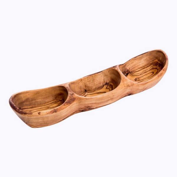 Rustic Appetizer Tray 3 wells